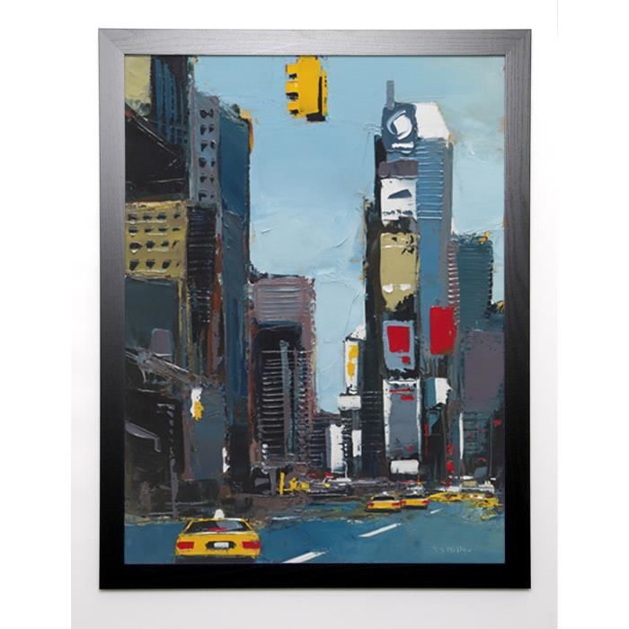 CASTAN DANIEL Image encadrée On Broadway 67x87 cm Bleu