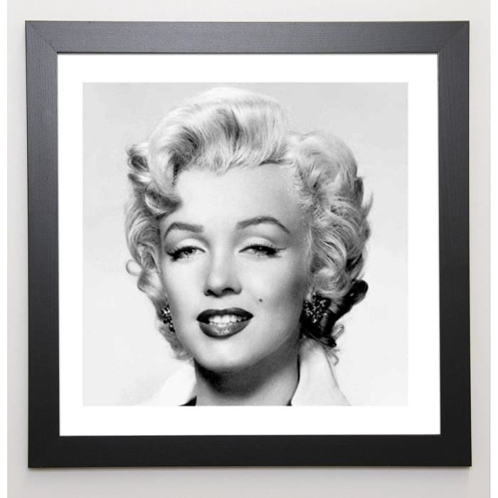 CORBIS Image encadrée Marilyn Monroe Portrait 57x57 cm Blanc