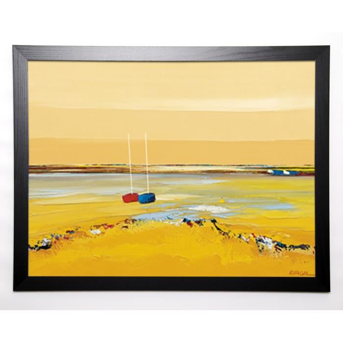 EURGAL CHRISTIAN Image encadrée Tendrement 57x77 cm Jaune