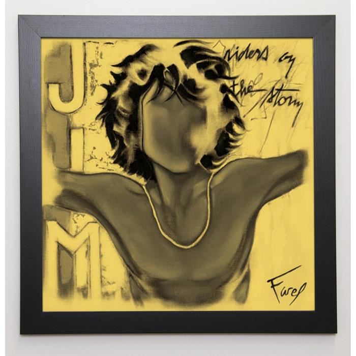 FAREL Image encadrée Jim  57x57 cm Jaune