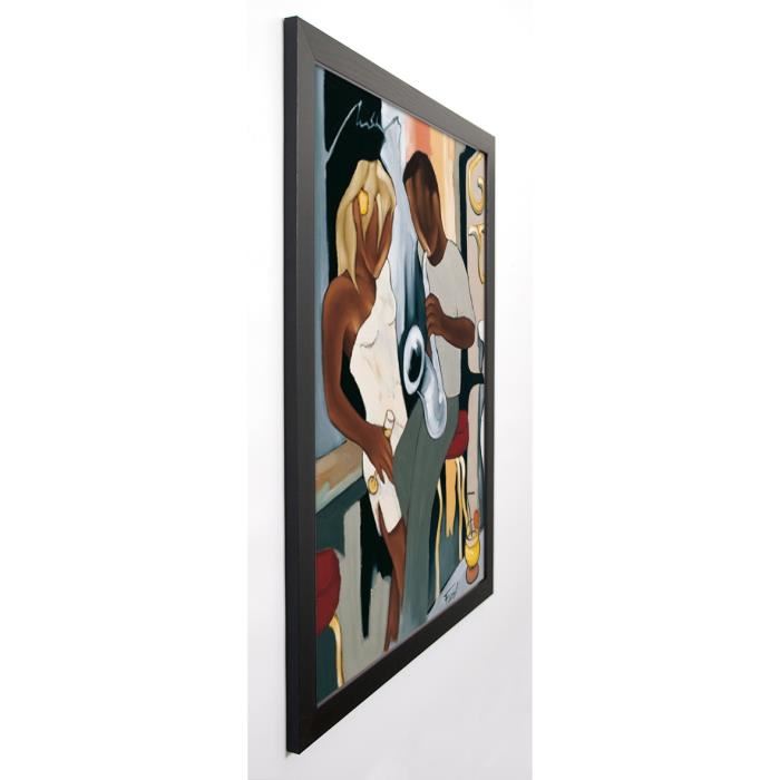 FAREL Image encadrée Coktail pour white sax 57x77 cm Multicolore