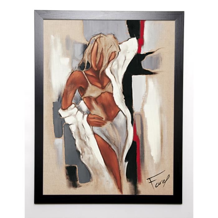 FAREL Image encadrée Elle 57x77 cm Marron