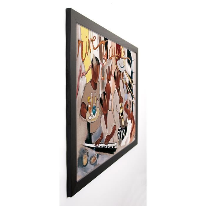 FAREL Image encadrée Rive gauche 67x87 cm Marron