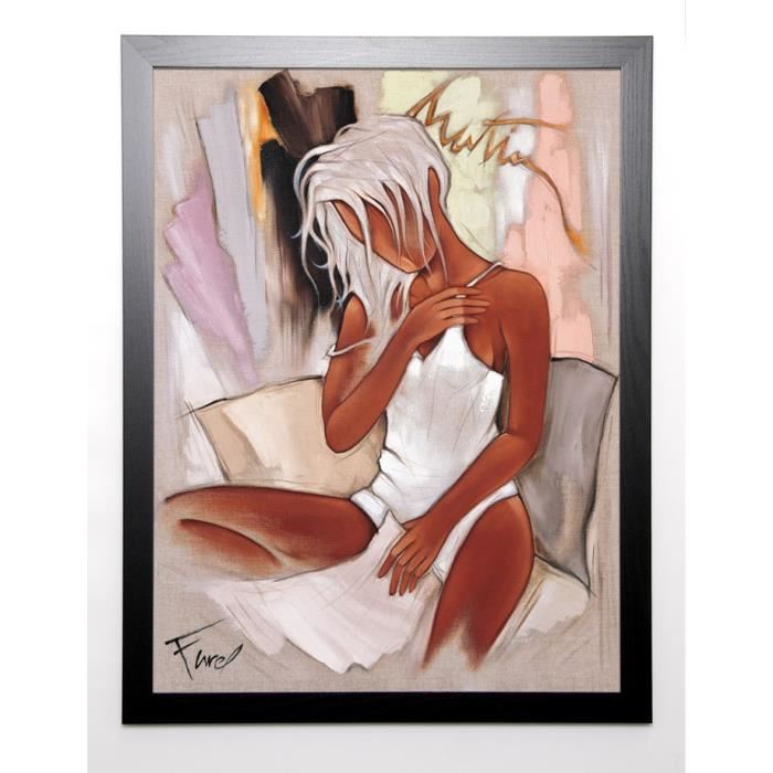 FAREL PIERRE Image encadrée Matin pour Elle 67x87 cm Marron