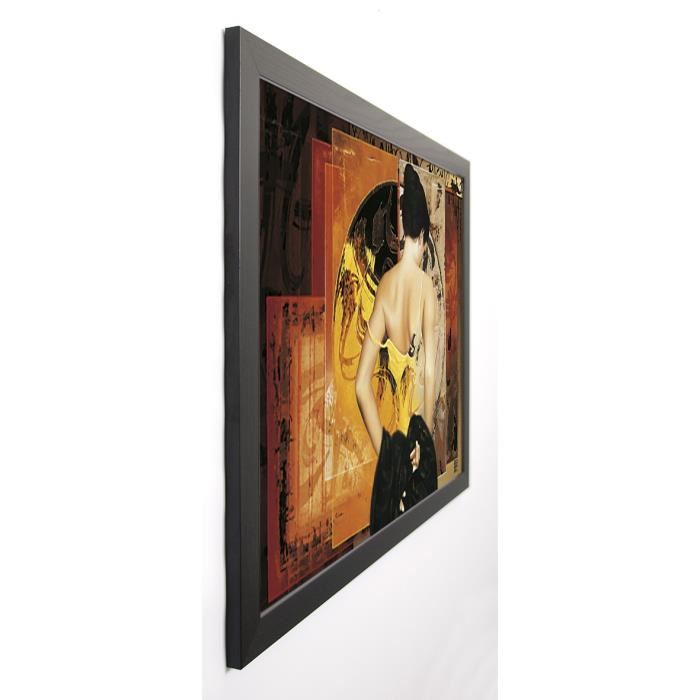 GRAUX DAVID Image encadrée Désir accordé 57x77 cm Orange