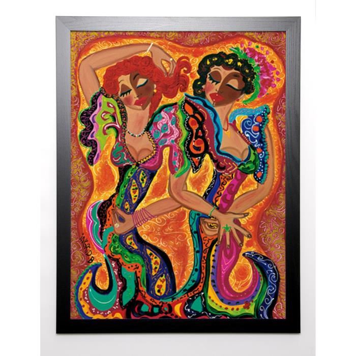 INGRID. B Image encadrée Gypsy dance 67x87 cm Multicolore