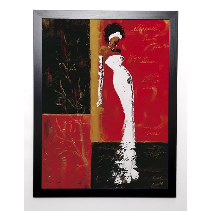 JOHANNA Image encadrée En rouge et or I 57x77 cm Rouge