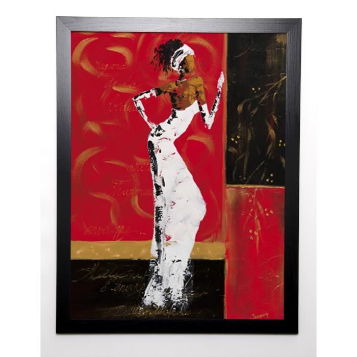 JOHANNA Image encadrée En rouge et or II 57x77 cm Rouge