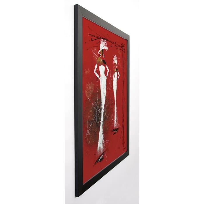 JOHANNA Image encadrée Défilé Haute couture II 67x87 cm Rouge