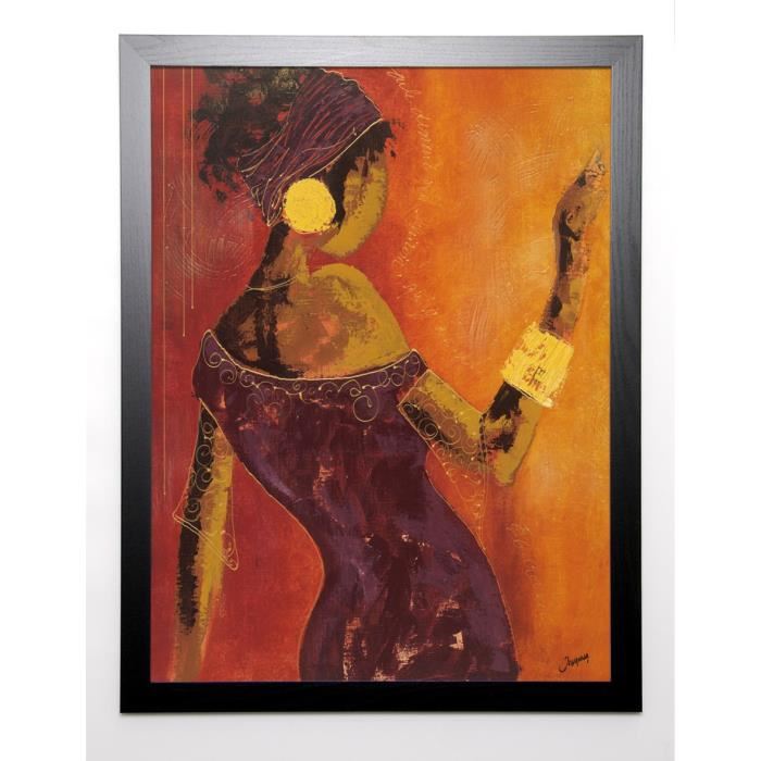 JOHANNA Image encadrée Le miroir I 67x87 cm Orange