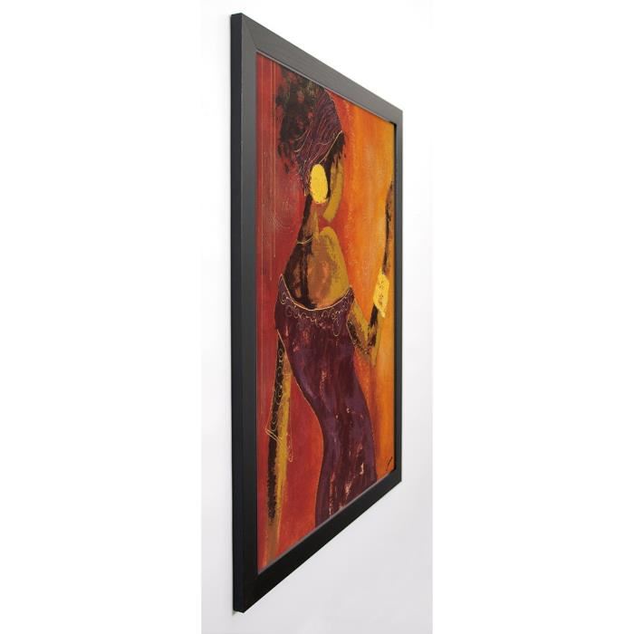 JOHANNA Image encadrée Le miroir I 67x87 cm Orange