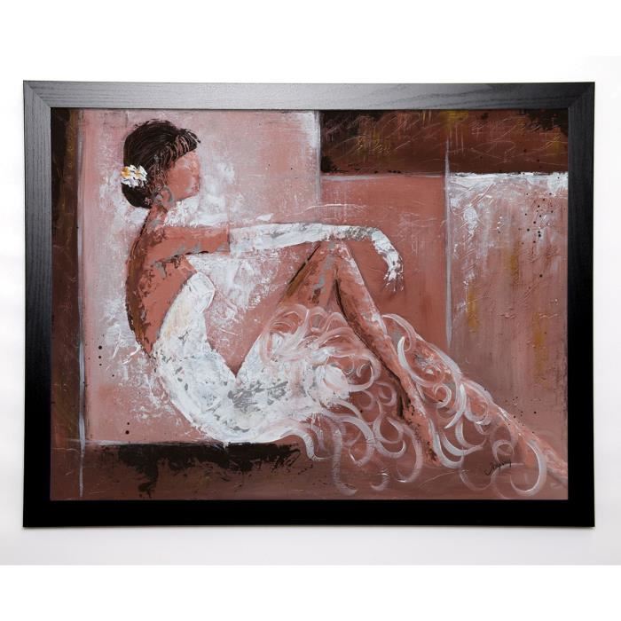 JOHANNA Image encadrée Romantique I 67x87 cm Marron