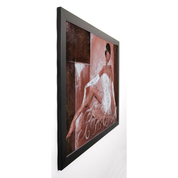 JOHANNA Image encadrée Romantique II 67x87 cm Marron