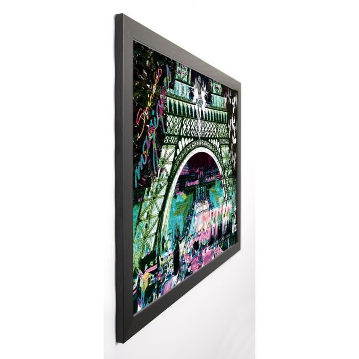 KALY Image encadrée Paris by night 57x77 cm Multicolore