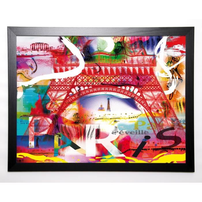 KALY Image encadrée Paris s'eveille 57x77 cm Multicolore