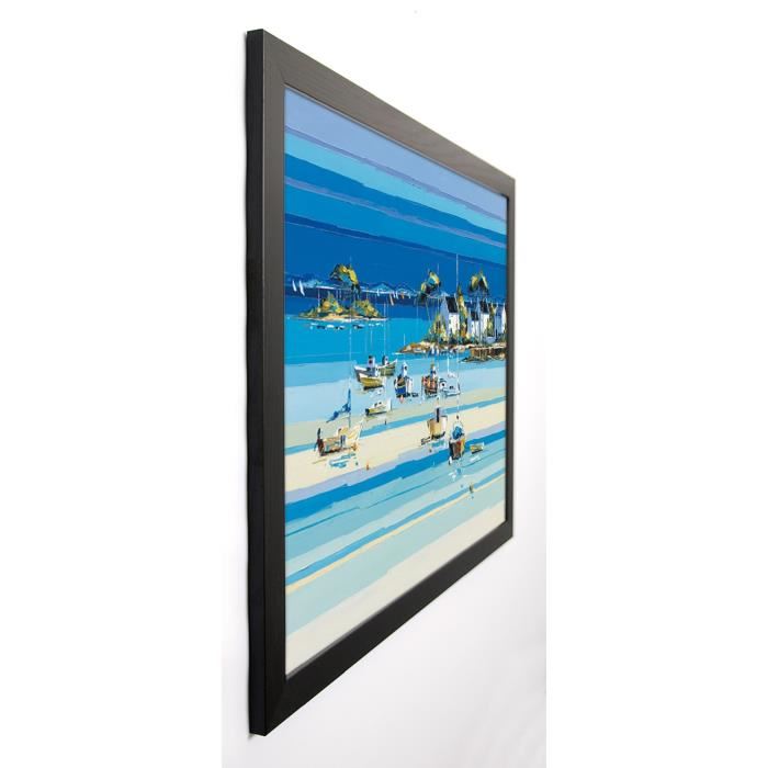 KERFILY Image encadrée Presqu'île I 67x87 cm Bleu