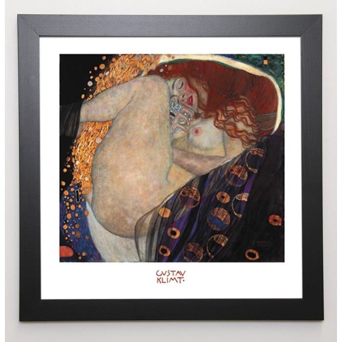 KLIMT Image encadrée Danae 67x67 cm Multicolore