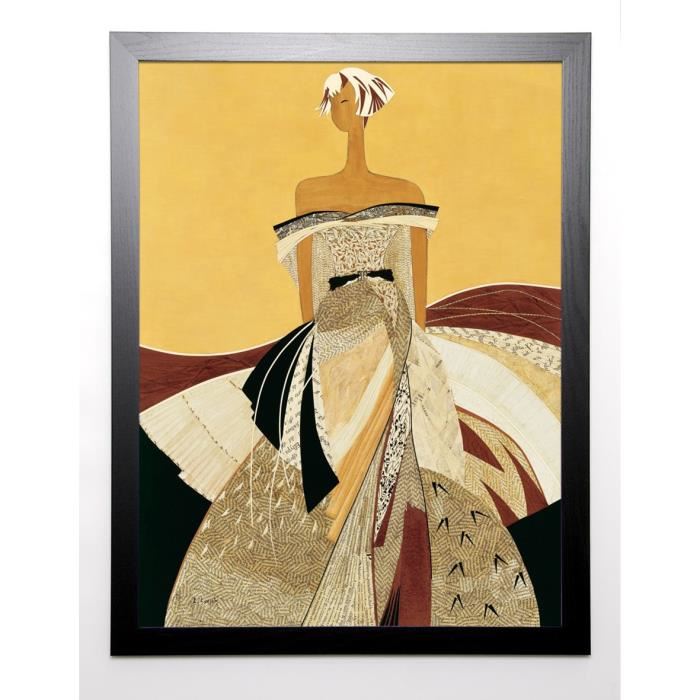 LoeSCH ELISABETH Image encadrée Léa 67x87 cm Jaune