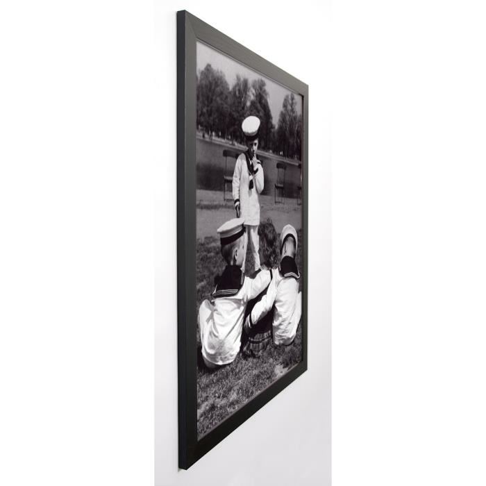 PHOTOGRAPHIE COLLECTION Image encadrée les trois matelots 57x77 cm Gris