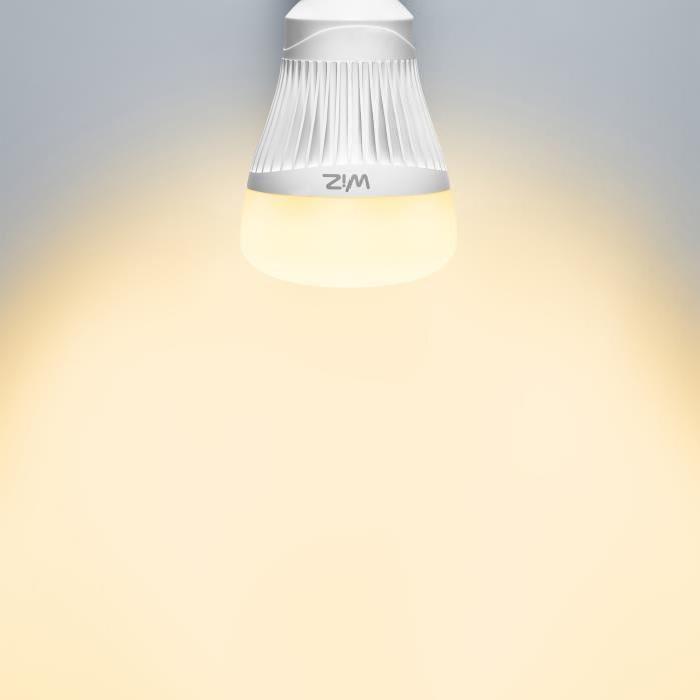WIZ SMART Lot de 2 ampoules LED RGBW connectées E27 11,5W équivalent a 60 W couleur
