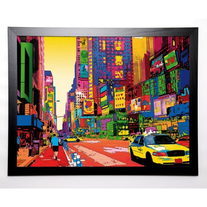 POTRON GÉRALDINE Image encadrée Good Morning America 67x87 cm Multicolore