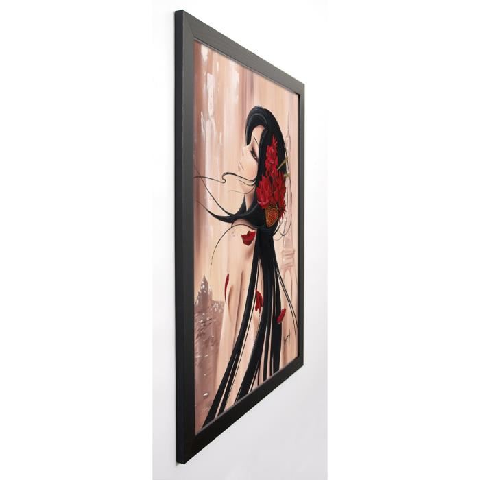 RHUMEUR AURÉLIE Image encadrée Lilou Paris et romance I 57x77 cm Beige