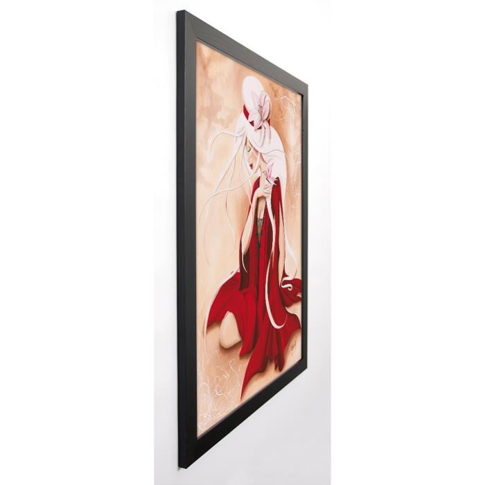 RHUMEUR AURÉLIE Image encadrée Lilou in Red 67x87 cm Rouge