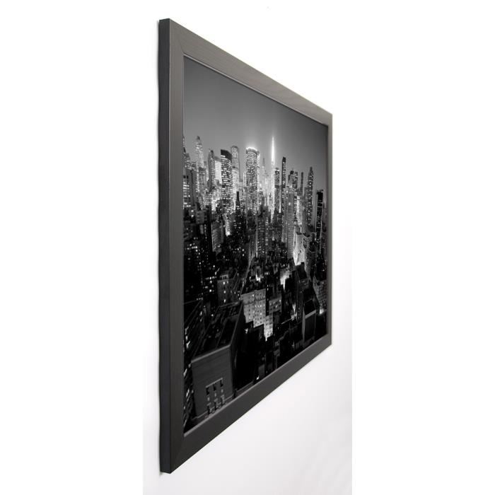 SETBOUN MICHEL Image encadrée Chrysler Building Manhattan Night 57x77 cm Gris