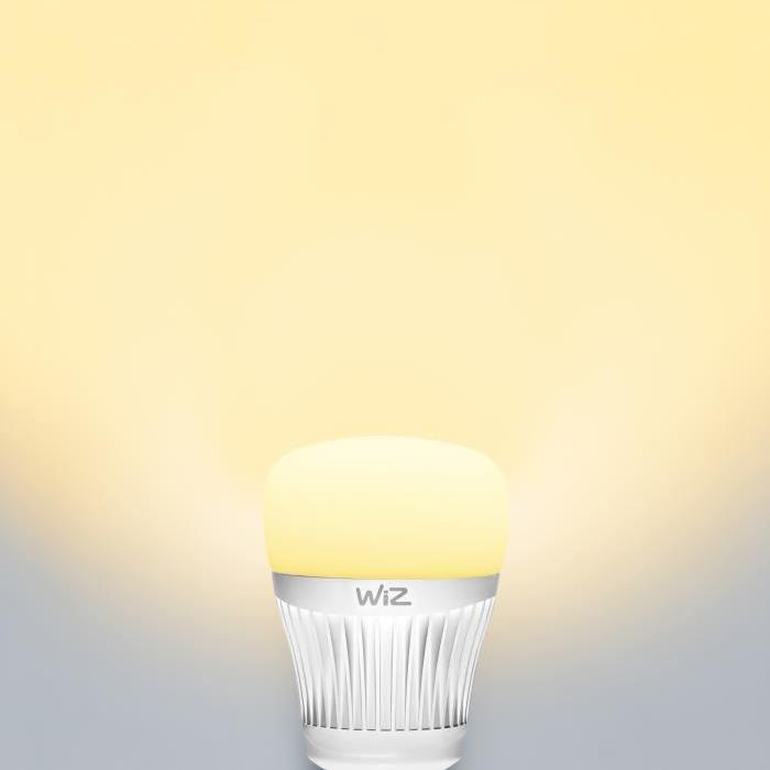 WIZ SMART Ampoule LED RGBW connectée E27 6,5W équivalent a 40 W couleur