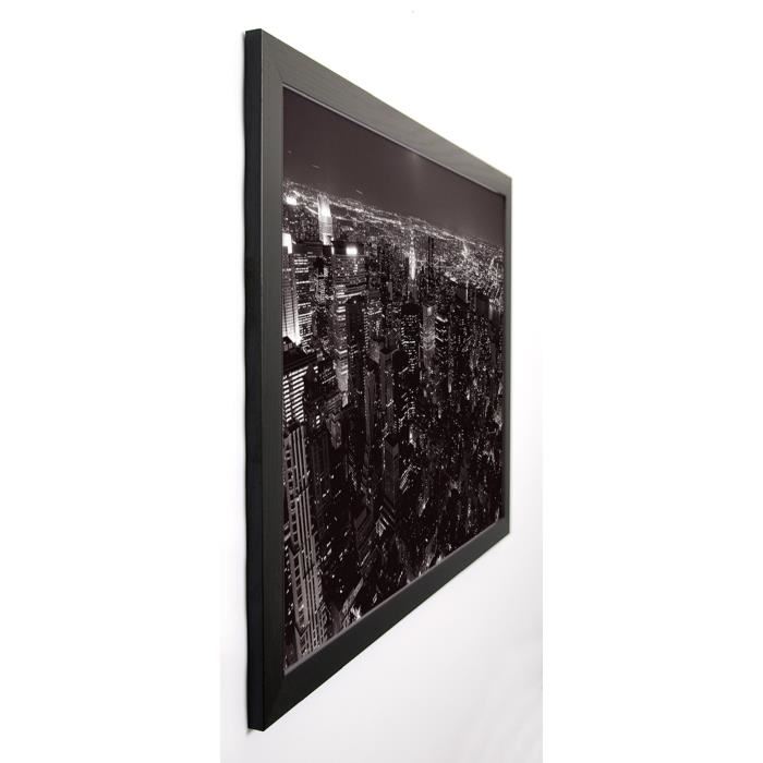 SETBOUN MICHEL Image encadrée Manhattan Est et le Queens 67x87 cm Gris