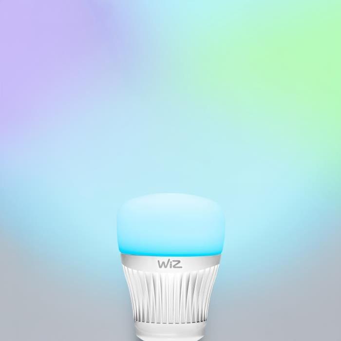 WIZ SMART Ampoule LED RGBW connectée E27 6,5W équivalent a 40 W couleur