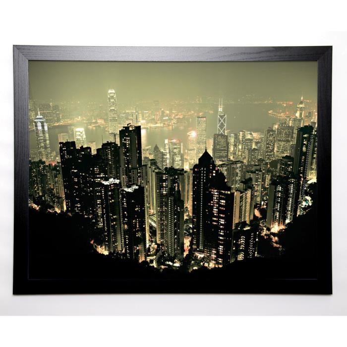 STAWIARZ MARCIN Image encadrée Hong Kong 67x87 cm Jaune