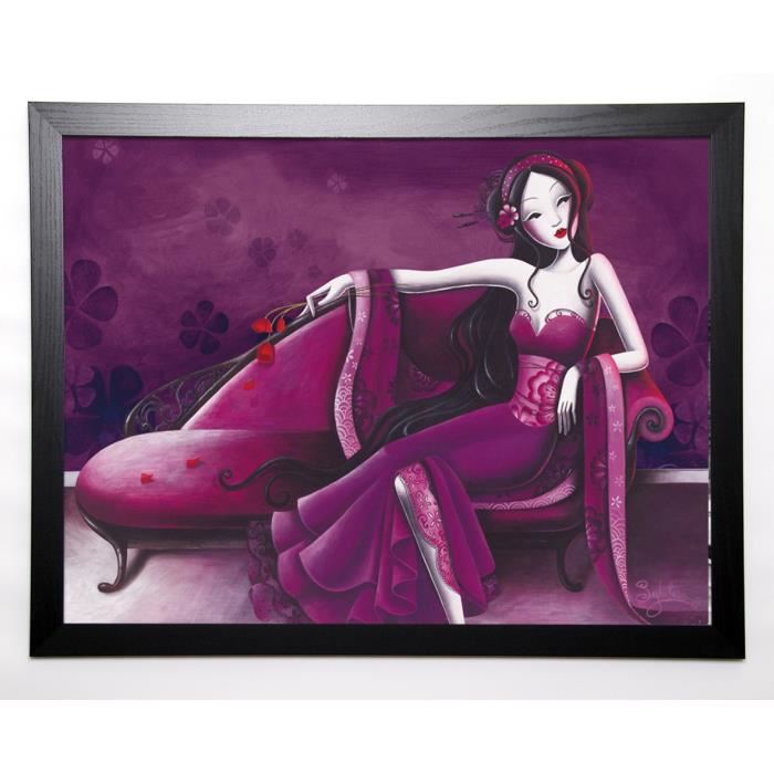 SYBILE Image encadrée Violine 57x77 cm Violet