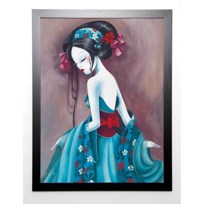 SYBILE Image encadrée Jadepearls 67x87 cm Bleu