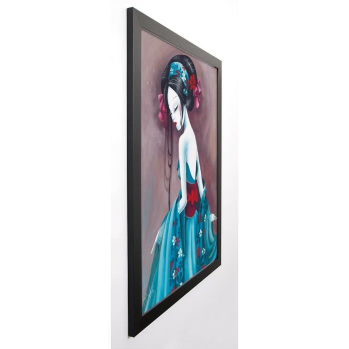 SYBILE Image encadrée Jadepearls 67x87 cm Bleu