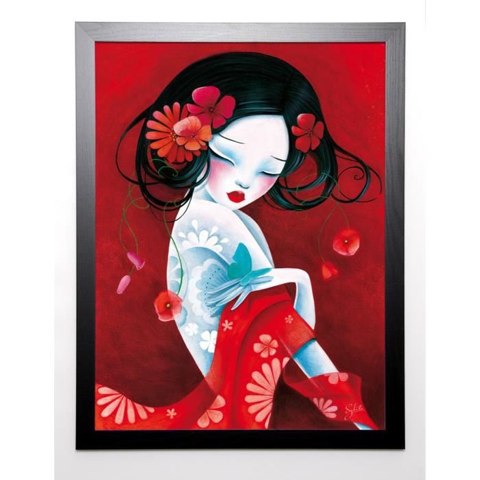 SYBILE Image encadrée Slinky 67x87 cm Rouge