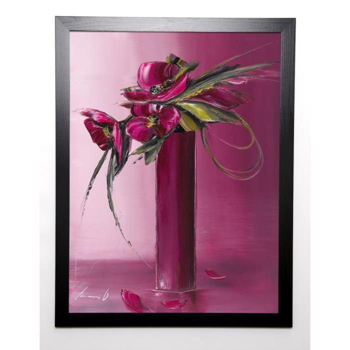 TRAMONI OLIVIER Image encadrée Bouquet violet II 57x77 cm Rose