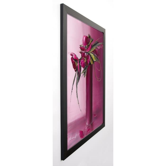 TRAMONI OLIVIER Image encadrée Bouquet violet II 57x77 cm Rose