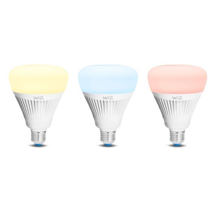 WIZ SMART Ampoule LED RGBW E27 globe G100 connectée 15,5W équivalent a 75 W couleur