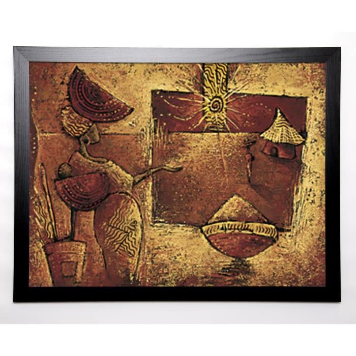 VITAL ISABELLE Image encadrée La 5eme case 67x87 cm Marron