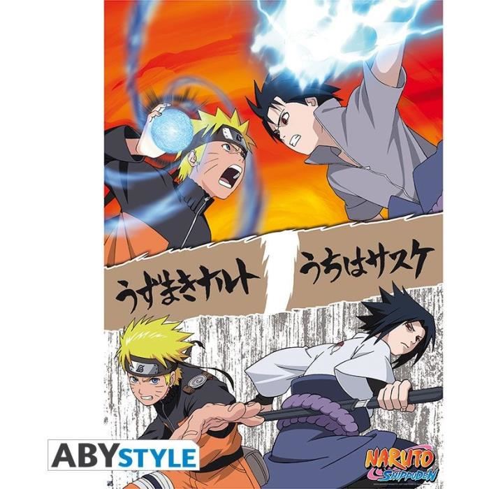 Poster Naruto Shippuden : Naruto vs Sasuke