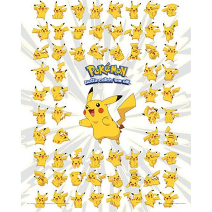 POKEMON Poster Pikachu - Garçon - A partir de 3 ans - Livré a l'unité