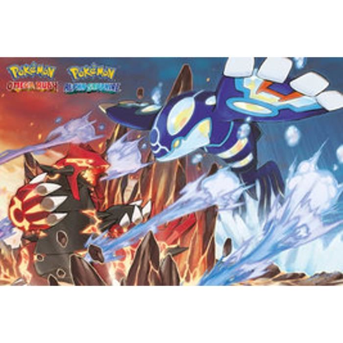 POKEMON Poster Groudon Kyogre Maxi  - Garçon - A partir de 3 ans - Livré a l'unité