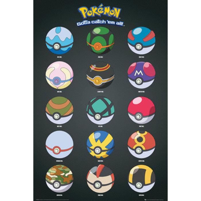 Poster Pokemon Pokeballs