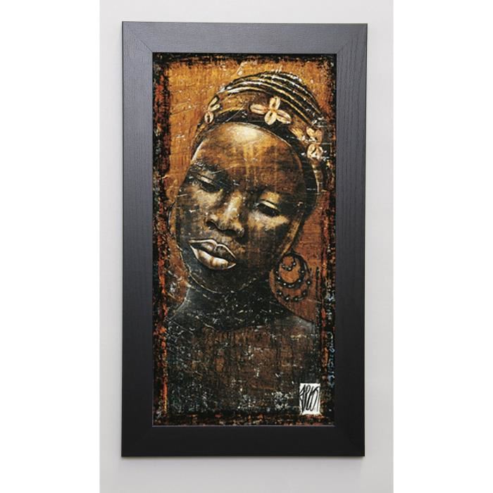 ARIETTI FABIENNE Image encadrée Le sourire 1 32x57 cm Marron