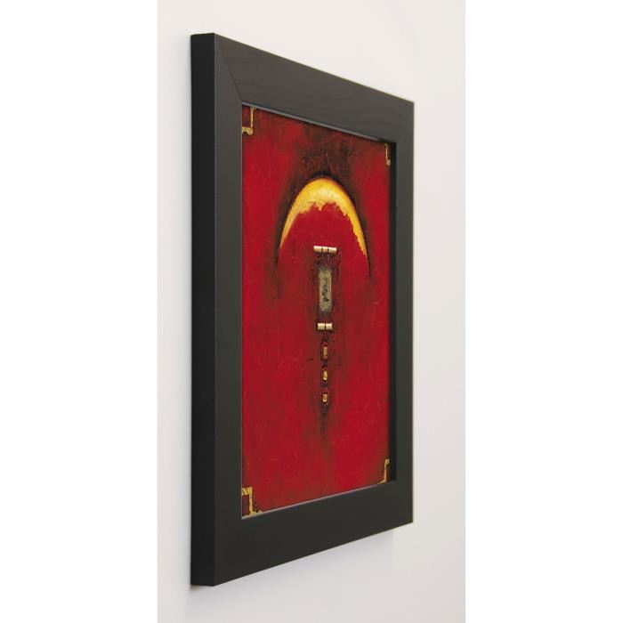 ARTHURE Image encadrée Suite bambou 37x37 cm Rouge