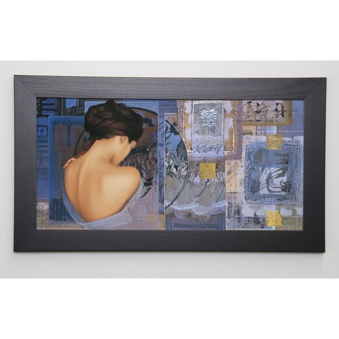 GRAUX DAVID Image encadrée Bleu a l'âme 32x57 cm Bleu