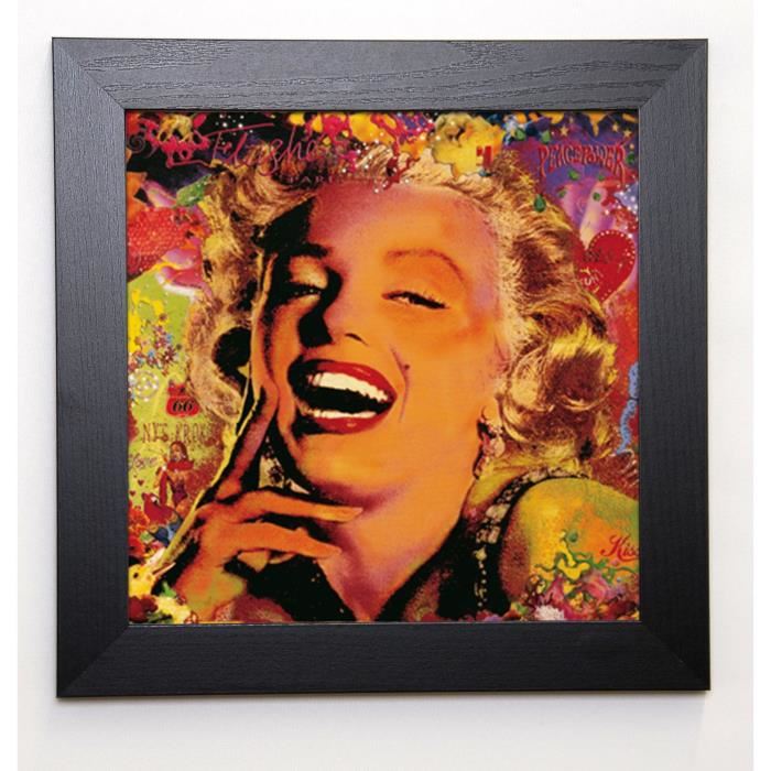 ORTEGA GUILLAUME Image encadrée Marilyn I 37x37 cm Multicolore