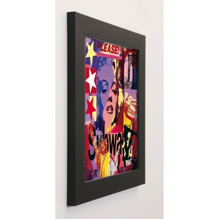 RAYNAL PAUL Image encadrée Subway 37x37 cm Multicolore