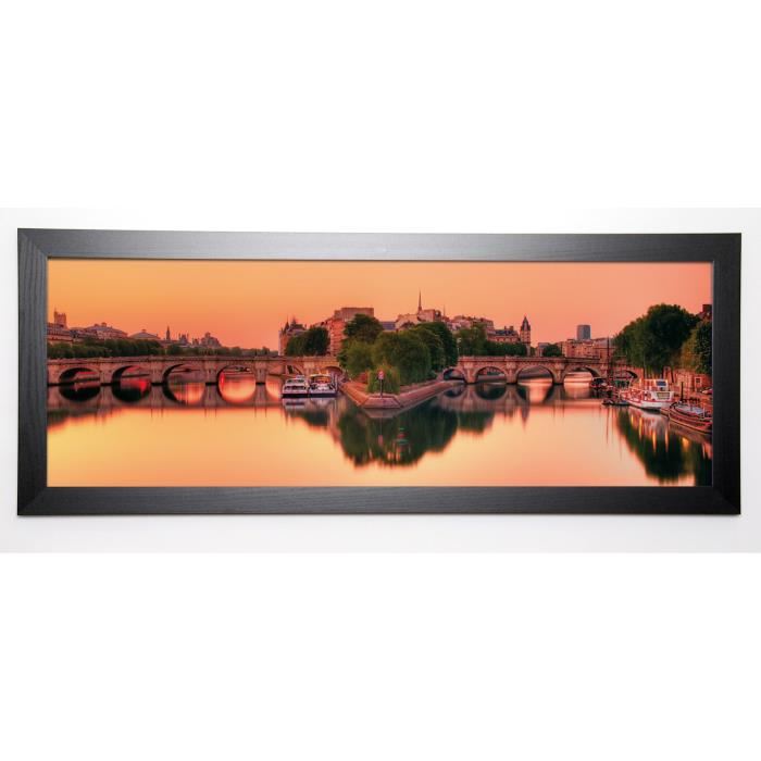 AG Image encadrée Pont neuf 40x102 cm Orange